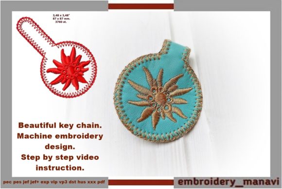 Beautiful Key Chain 3: A Holiday Embroidery Review