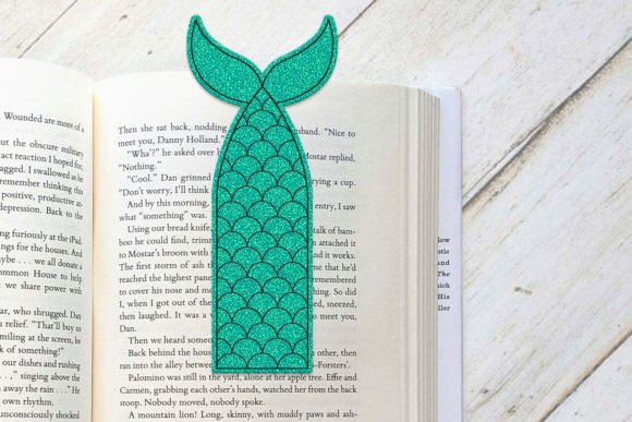 Mermaid Tail Bookmark ITH Applique Review
