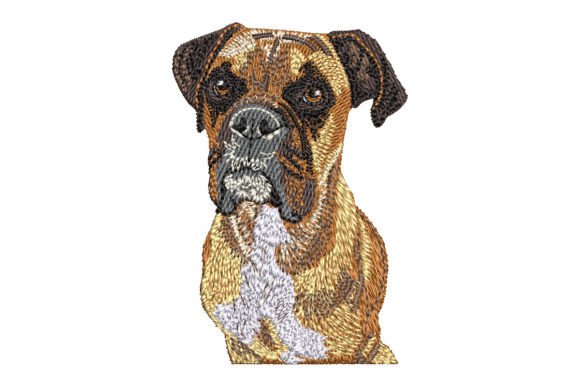 Reviewing the Boxer Dog Embroidery Design for Custom Gifts
